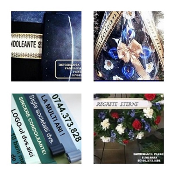 Imprimanta printare mesaj panglici florale, funerare, evenimente, Sector 1 - Bucuresti - imagine 1 - popic.ro