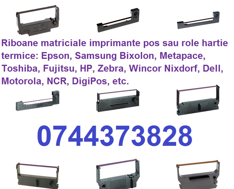 Riboane matriciale imprimante pos sau role hartie termice 0744373828 :, Sector 1 - Bucuresti - imagine 1 - popic.ro