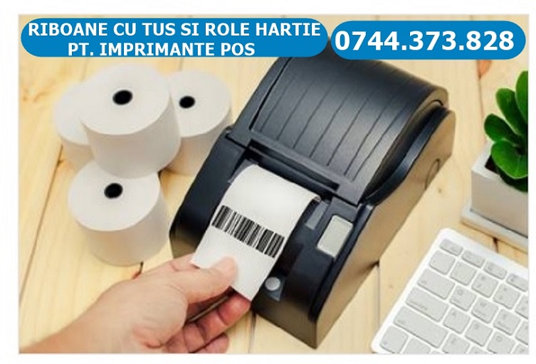 Riboane tusate si role hartie imprimante POS  cu livrare rap, Sector 1 - Bucuresti - imagine 1 - popic.ro