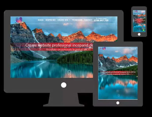 Creare site de prezentare ieftin adaptabil pentru mobil si tableta, Sector 1 - Bucuresti - imagine 1 - popic.ro