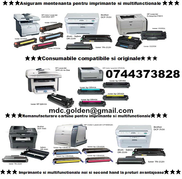 Cartuse imprimante compatibile    sau originale cu livrare r, Sector 1 - Bucuresti - imagine 2 - popic.ro