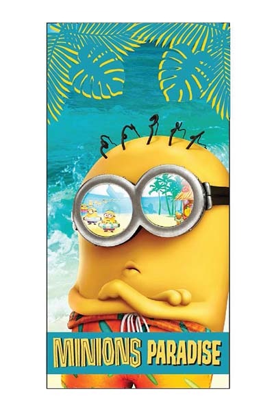 Prosop de plaja Minions Paradise 70×140 cm, Bistrița - Bistrita-Nasaud - imagine 1 - popic.ro