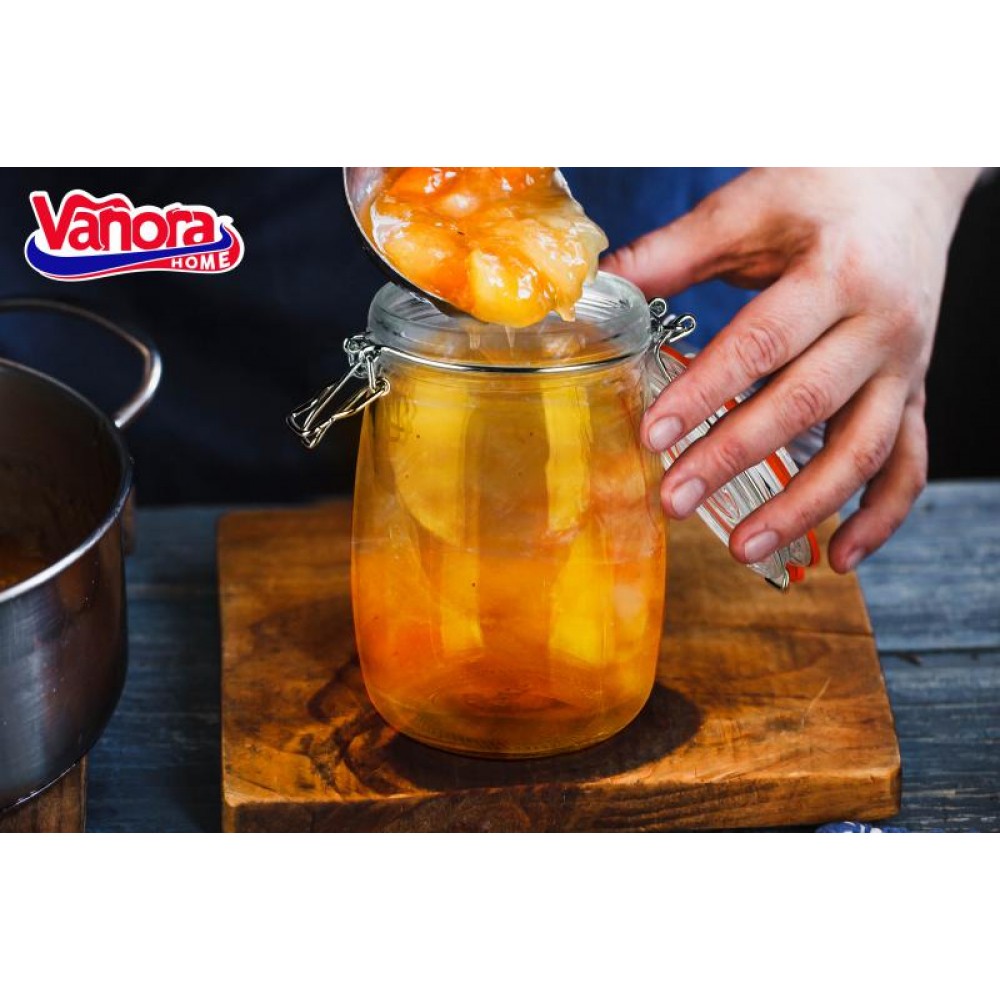 Borcan depozitare sticla + capac, 1000 ml ✔️, Sector 1 - Bucuresti - imagine 1 - popic.ro