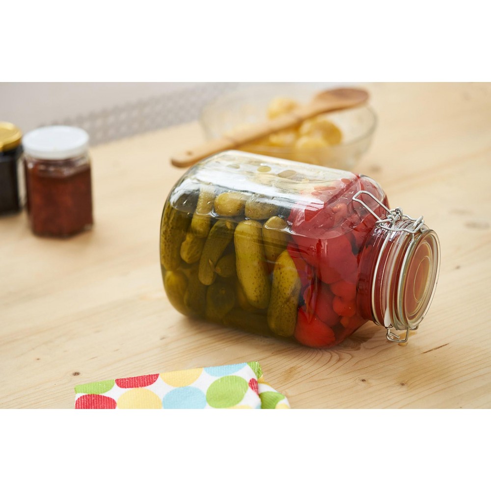 Borcan depozitare sticla cu capac, 3000 ml ✔️, Sector 1 - Bucuresti - imagine 1 - popic.ro