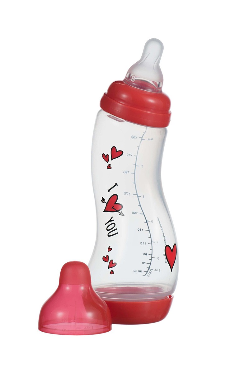 Biberon anticolici S “I Love You” 250 ml, Fetești - Ialomita - imagine 1 - popic.ro