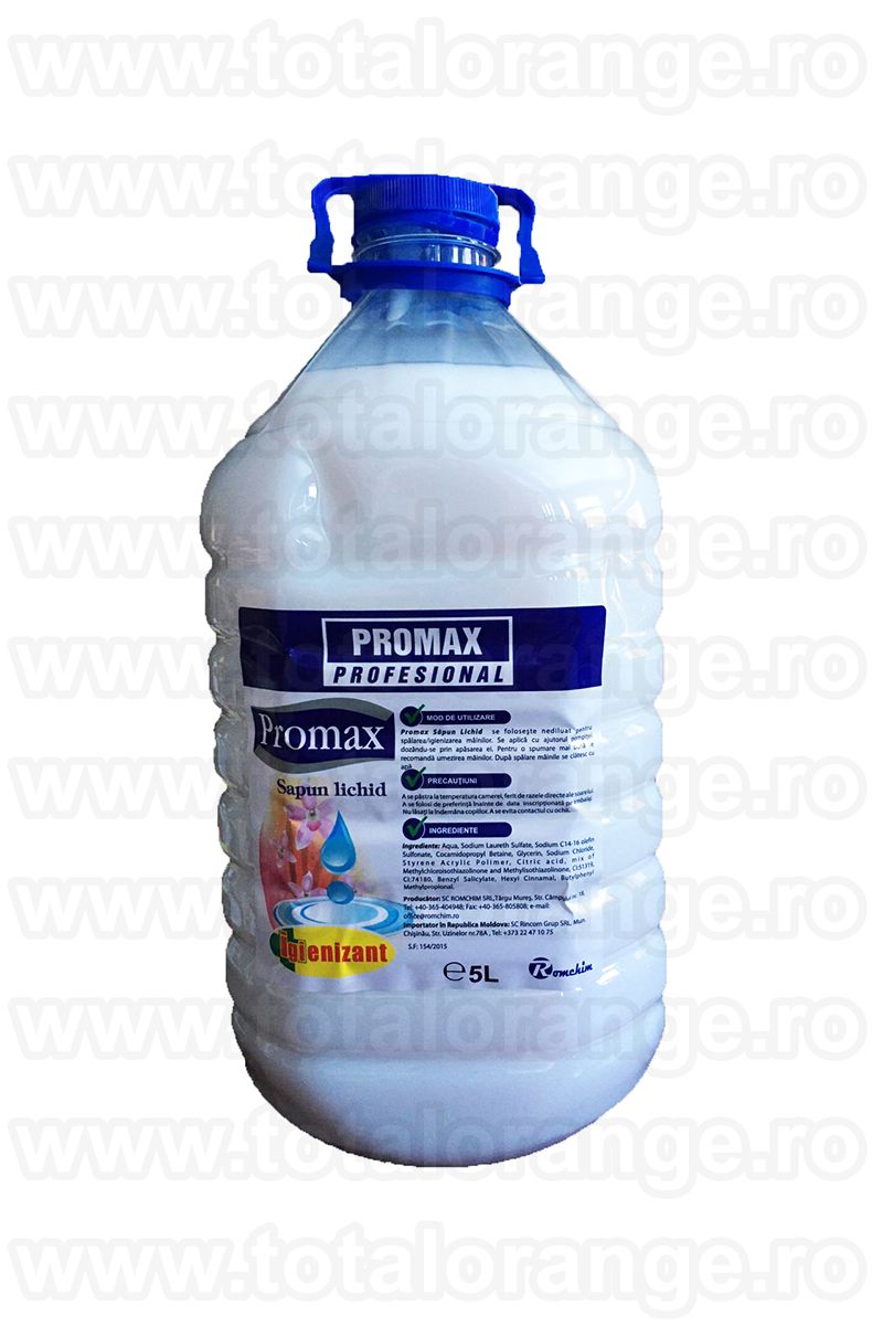 Sapun lichid Promax igienizant alb 5 litri, Giurgiu - Giurgiu - imagine 1 - popic.ro