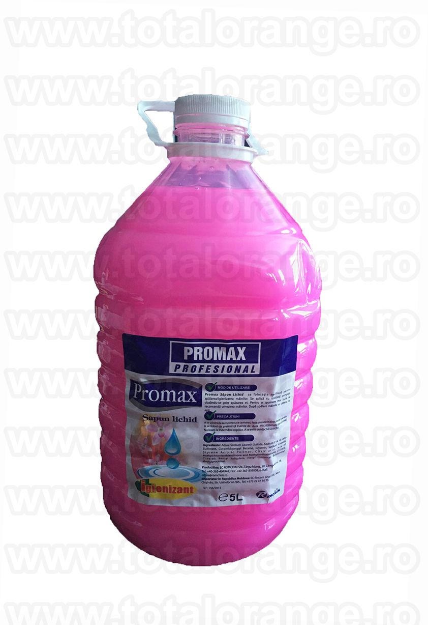 Sapun Promax igienizant roz 5 litri, Iași - Iasi - imagine 1 - popic.ro