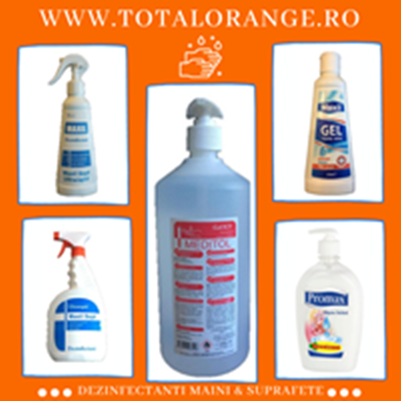 Gel antibacterian maini Total Orange, Buzău - Buzau - imagine 1 - popic.ro