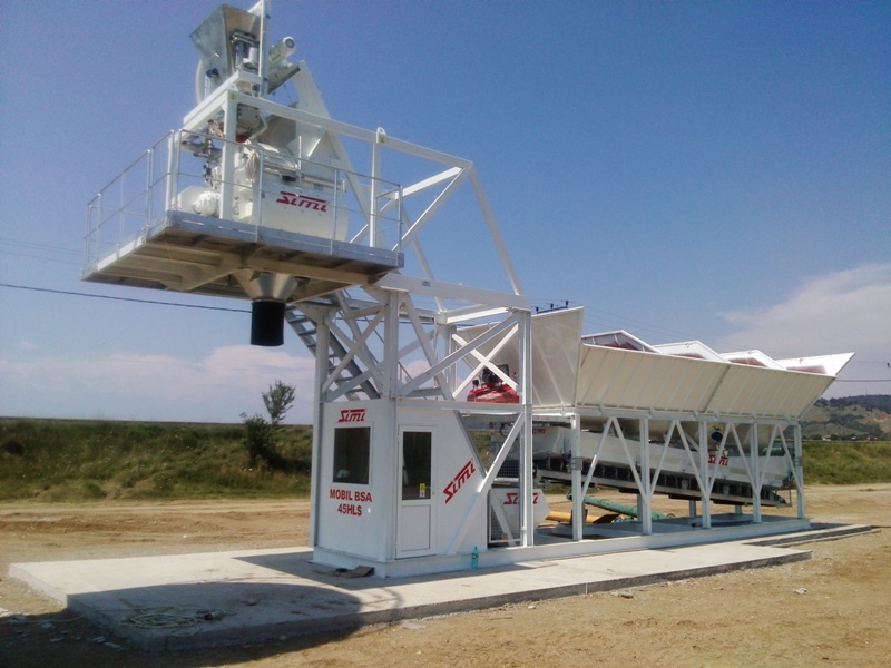 Statie de betoane 60mc/h, Simi mobil BSA 60GLS, stoc, Piatra-Neamț - Neamt - imagine 1 - popic.ro