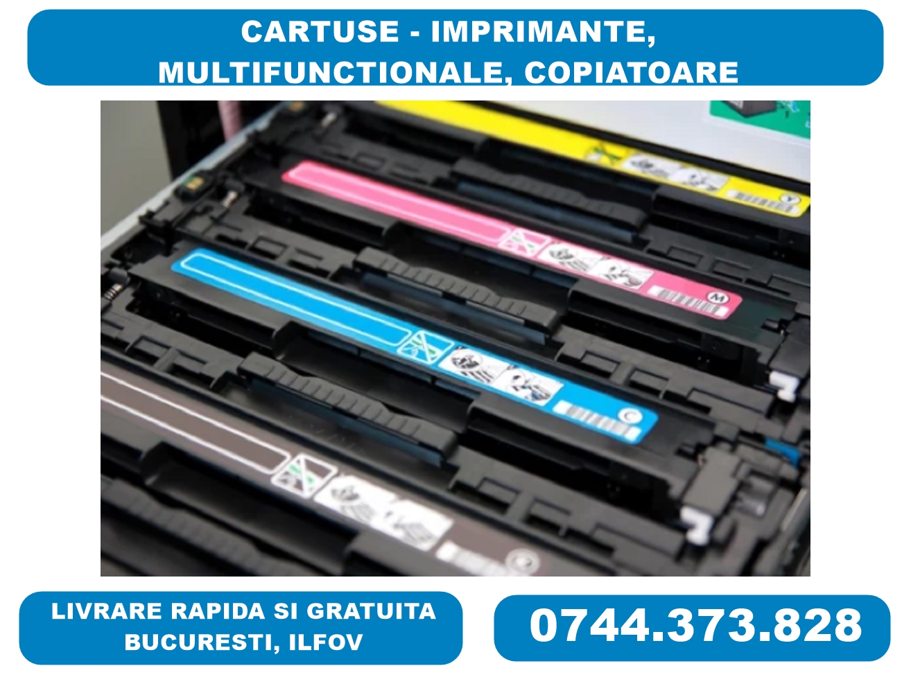 Cartuse pentru imprimante si  multifunctionale , livrare rap, Sector 1 - Bucuresti - imagine 1 - popic.ro