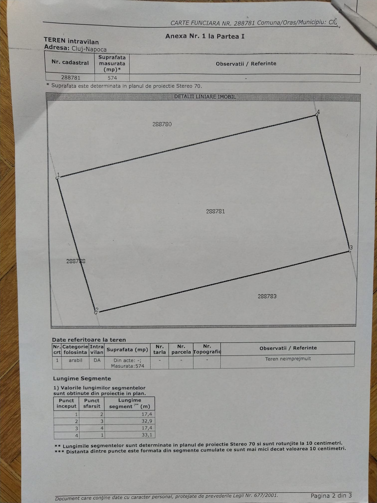 Vand teren intravilan Cluj Zona Borhanci Suprafata 1290 MP, Cluj-Napoca - Cluj - imagine 2 - popic.ro