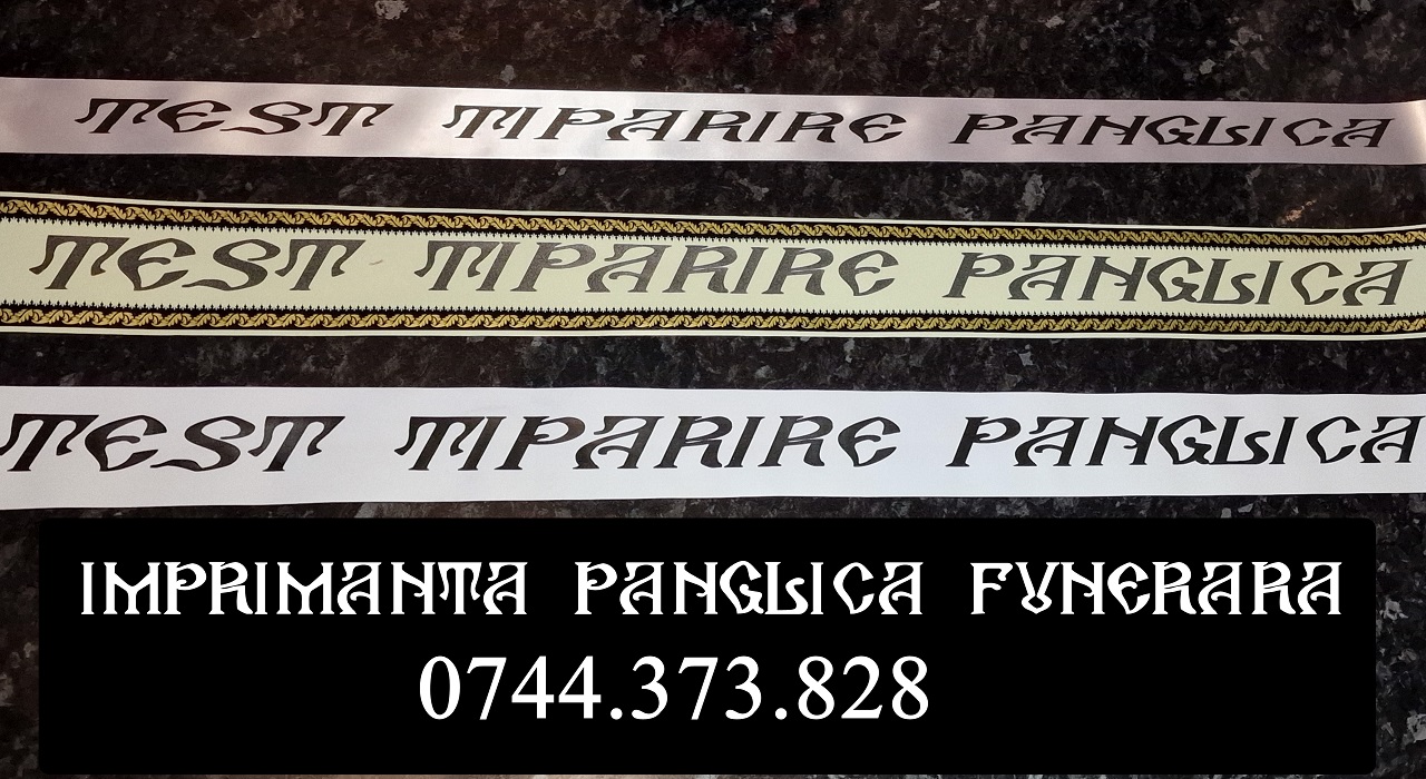 Imprimanta personalizare panglica funerara, Sector 1 - Bucuresti - imagine 1 - popic.ro
