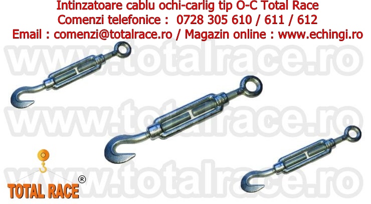 Intinzatoare cablu cu un ochi de prindere si un carlig  Total Race, Râmnicu Vâlcea - Valcea - imagine 1 - popic.ro