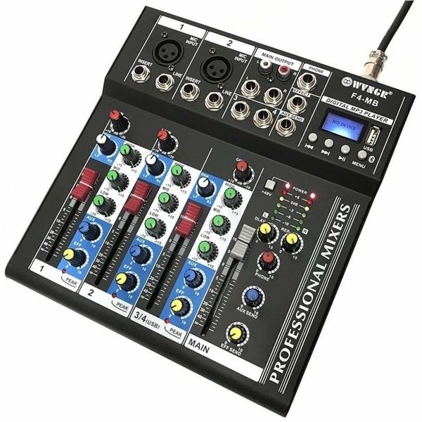 Mixer audio  WVNGR F4-MB cu 4 canale  USB si Bluetooth, Sector 3 - Bucuresti - imagine 2 - popic.ro