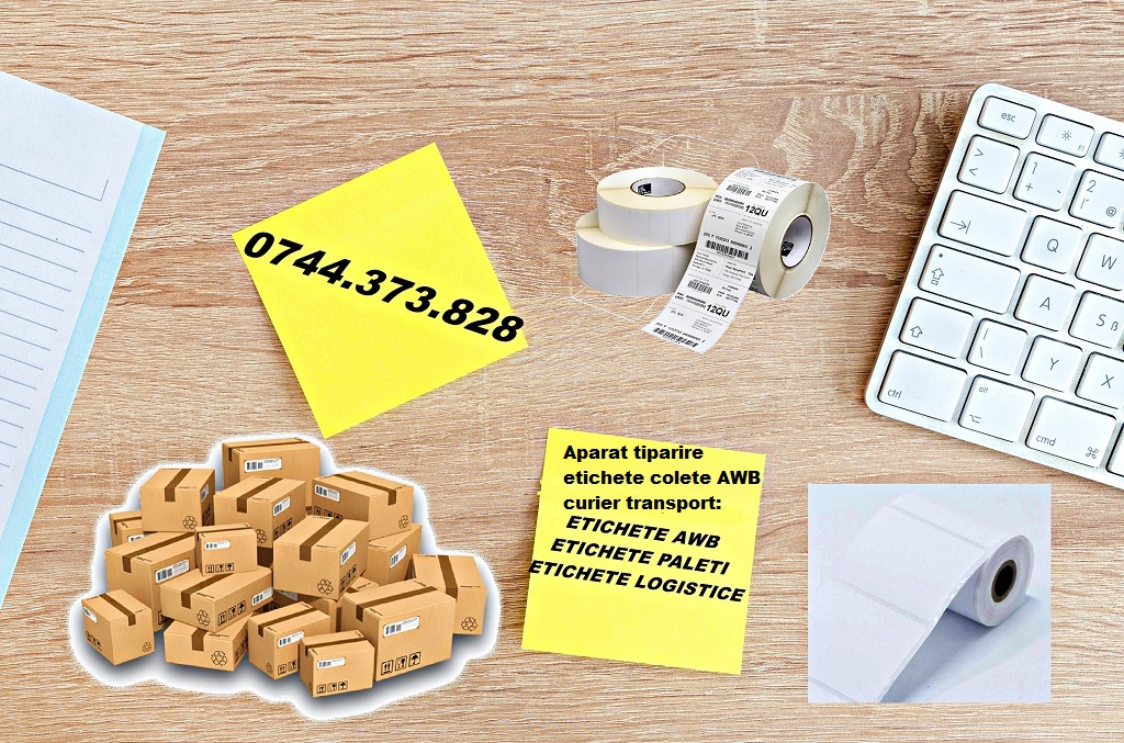 Rola etichete AWB autocolante, etichetare paleti, eticheta logistica, Sector 1 - Bucuresti - imagine 1 - popic.ro