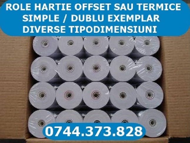 Role hartie terminal POS, terminal plata, Horeca, bon comanda, POS, Sector 1 - Bucuresti - imagine 1 - popic.ro
