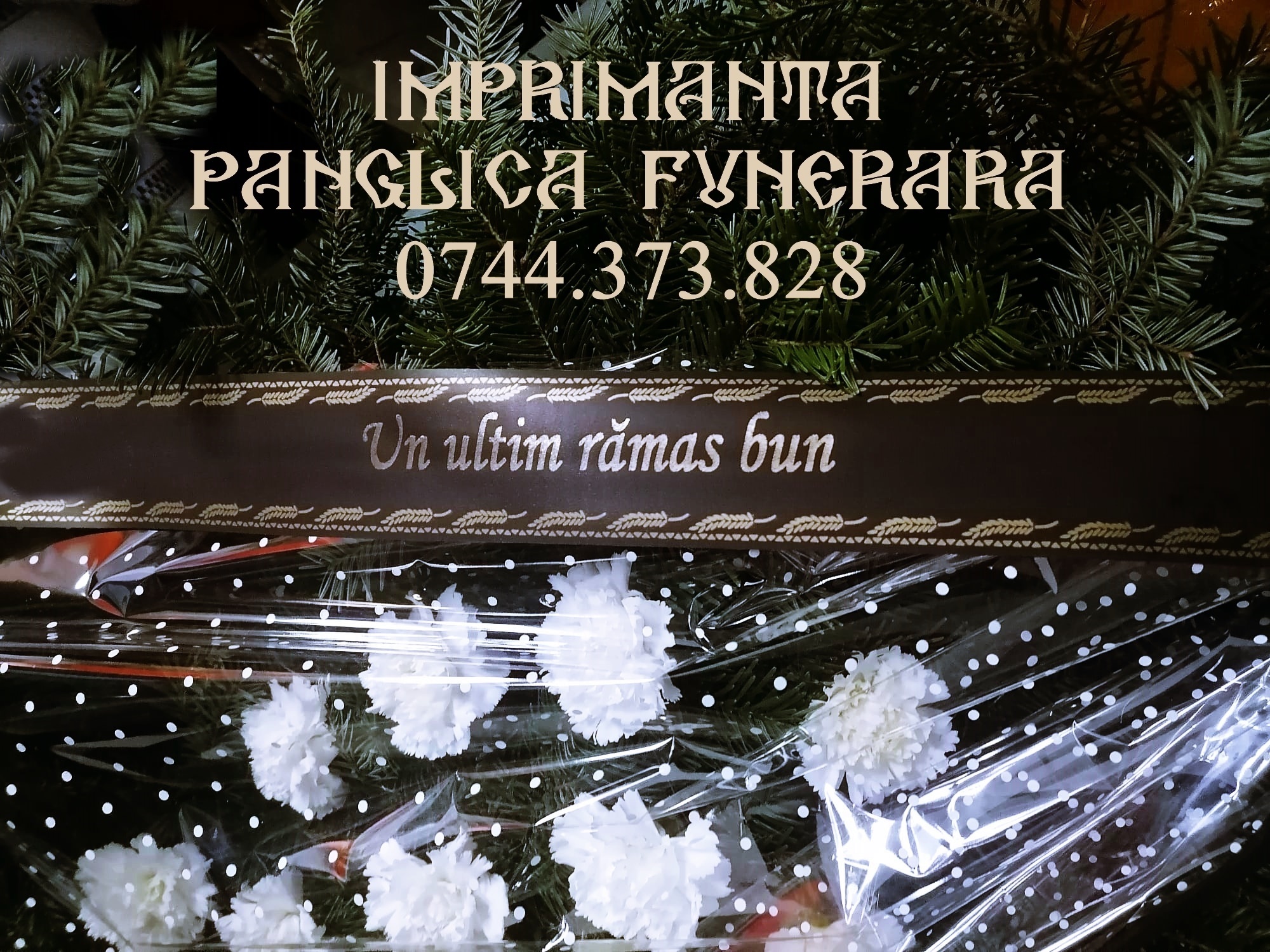Masina scriere text panglica funerara, Sector 3 - Bucuresti - imagine 1 - popic.ro