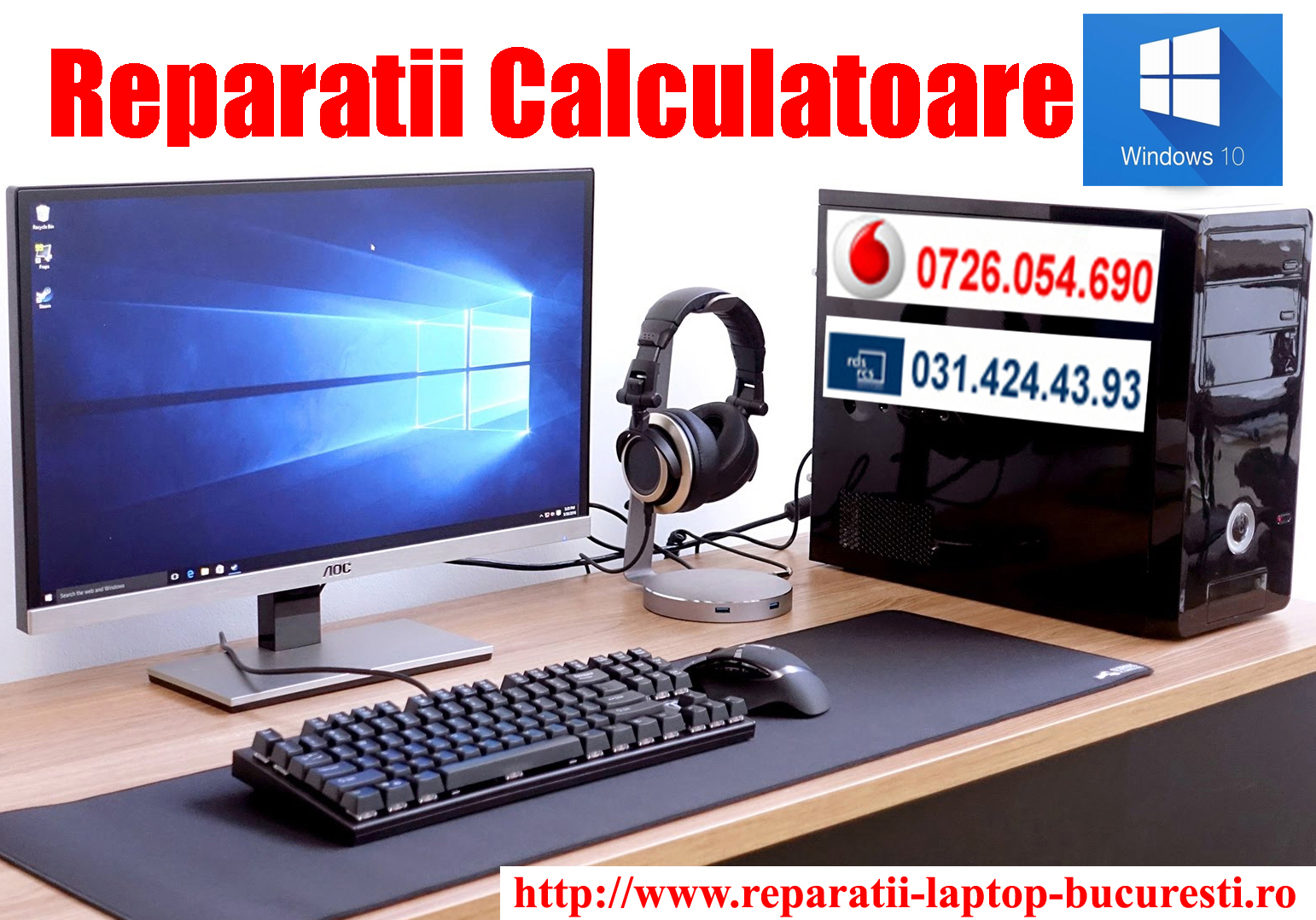 REPARATII CALCULATOARE LA DOMICILIU BUCURESTI ILFOV REPARATII LAPTOP, Sector 1 - Bucuresti - imagine 1 - popic.ro