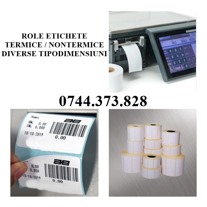 Role etichete termice pentru cantare tip Digi-SM, Digi Dps, Bizerba,, Sector 1 - Bucuresti - imagine 1 - popic.ro