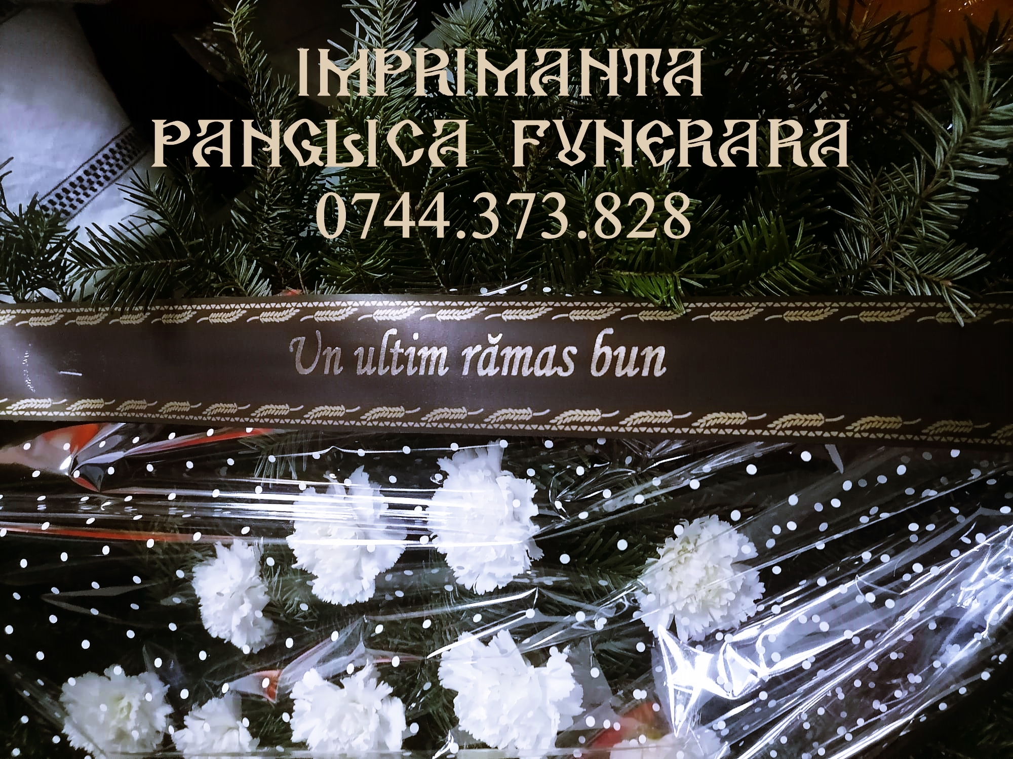 Imprimanta personalizare banda coroana funerara, Sector 1 - Bucuresti - imagine 1 - popic.ro