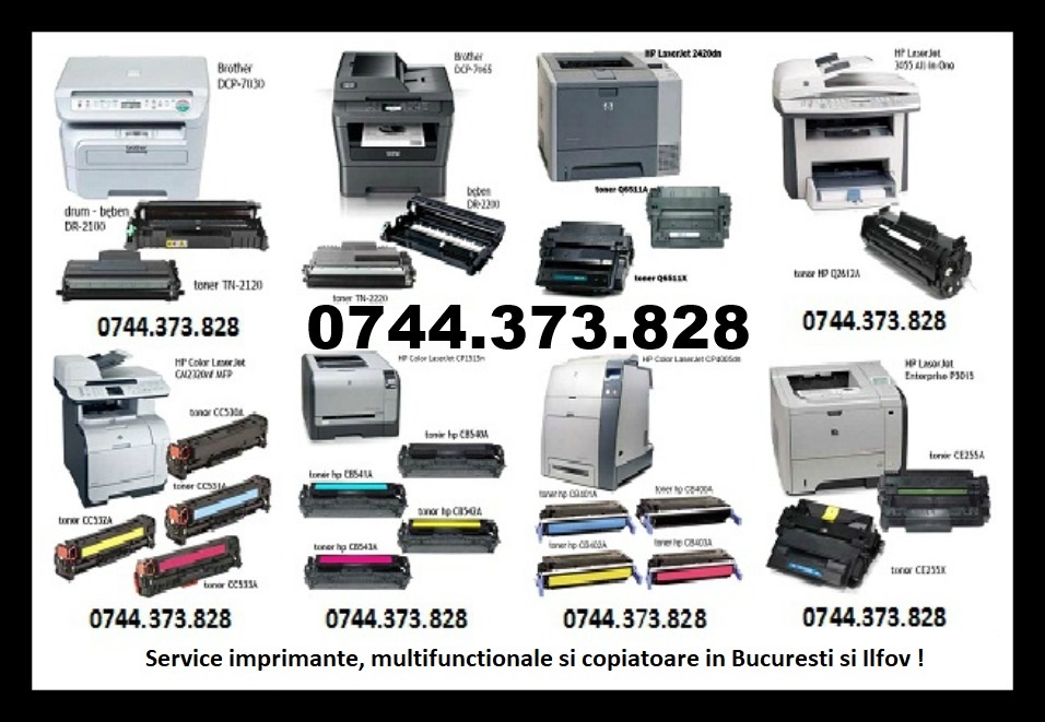 Reparatii si cartuse imprimante copiatoare in Copaceni si  Bucuresti !, Sector 1 - Bucuresti - imagine 1 - popic.ro