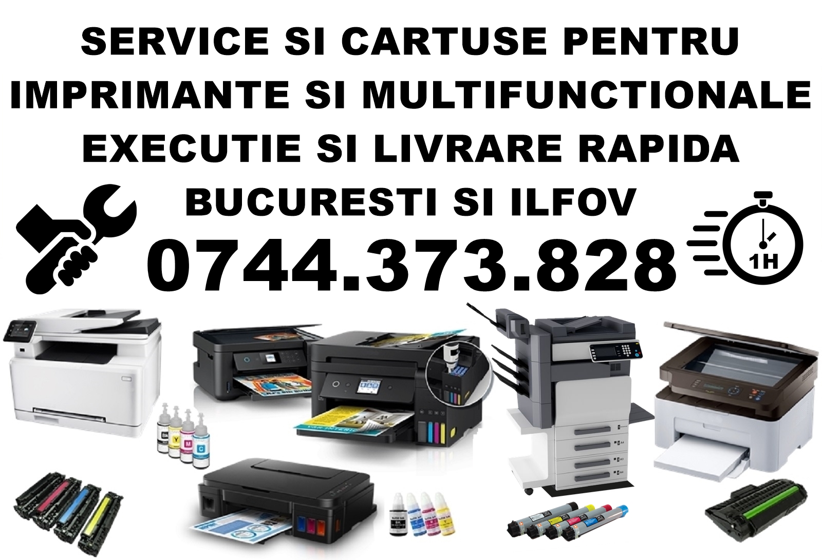 Reparatii imprimante cu livrare cartuse in Bucuresti si Ilfov!, Sector 1 - Bucuresti - imagine 1 - popic.ro