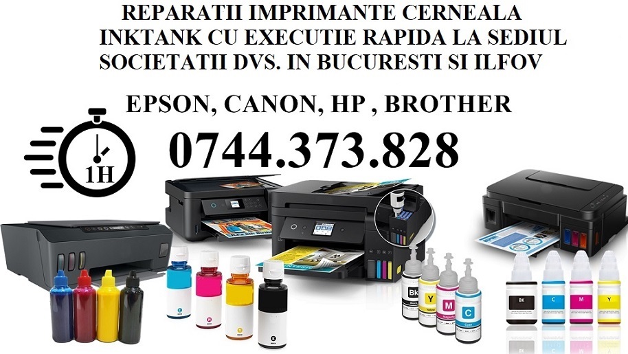 Reparatii imprimante cu rezervoare cerneala 13 Septembrie Bucuresti!, Sector 1 - Bucuresti - imagine 1 - popic.ro