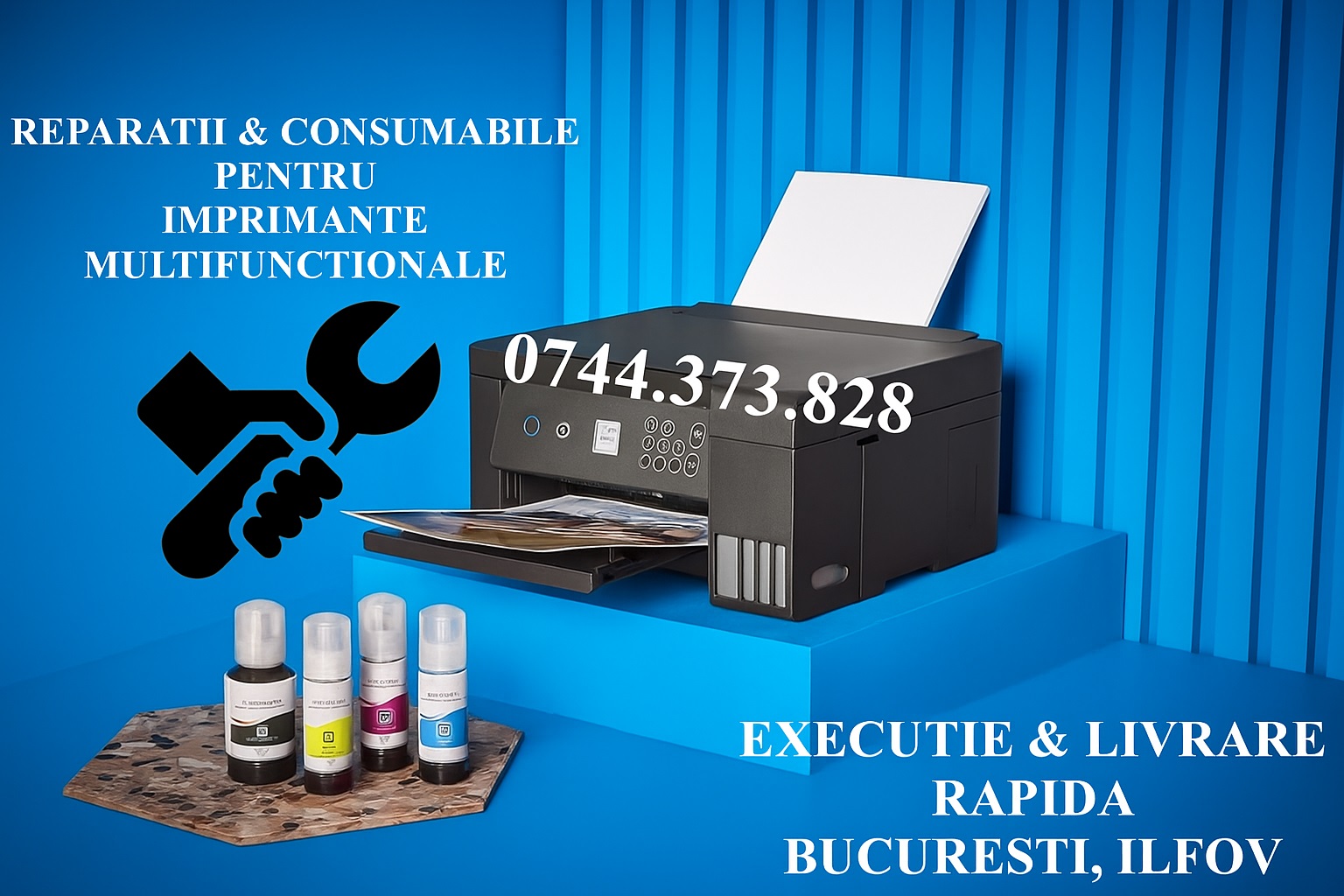 Reparații imprimante firme B2B cu rezervoare cerneala ecotank in Buc, Sector 1 - Bucuresti - imagine 1 - popic.ro