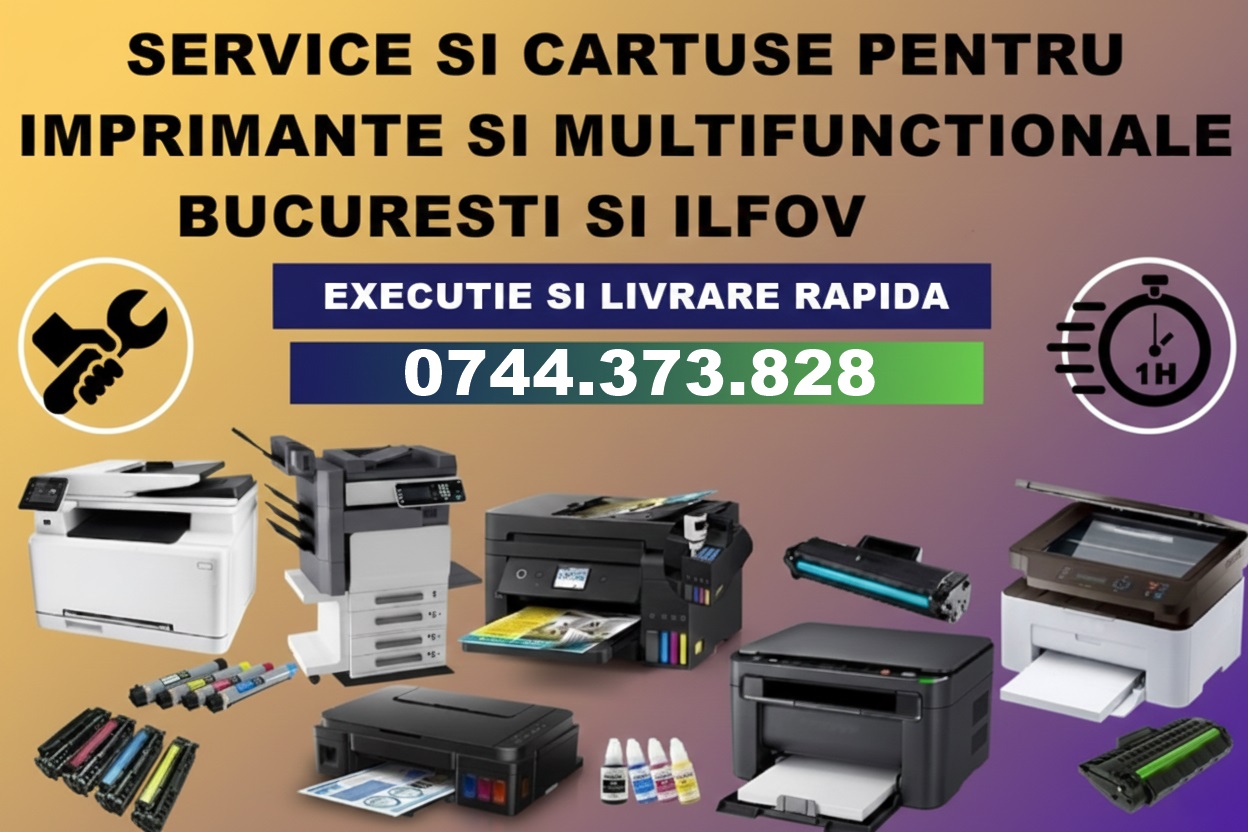 Reparații imprimante, cartușe –Bucuresti Ilfov pt firme transport, Sector 1 - Bucuresti - imagine 1 - popic.ro
