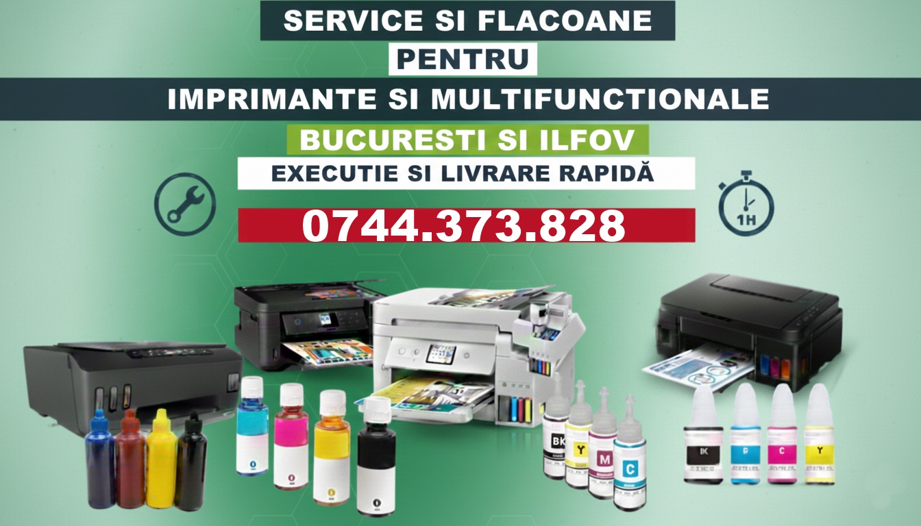 Service imprimante ciss cu livrare flacoane cerneala rapid Bucuresti, Sector 1 - Bucuresti - imagine 1 - popic.ro