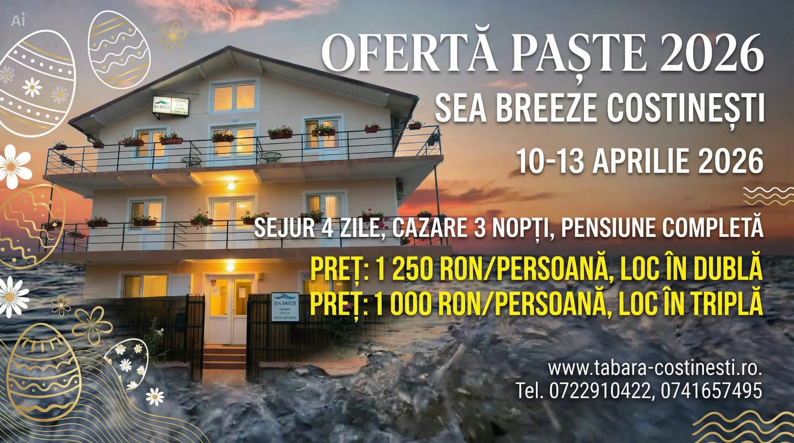 Ofertă Paște 2026 la Malul marii, Costinești - Constanta - imagine 1 - popic.ro