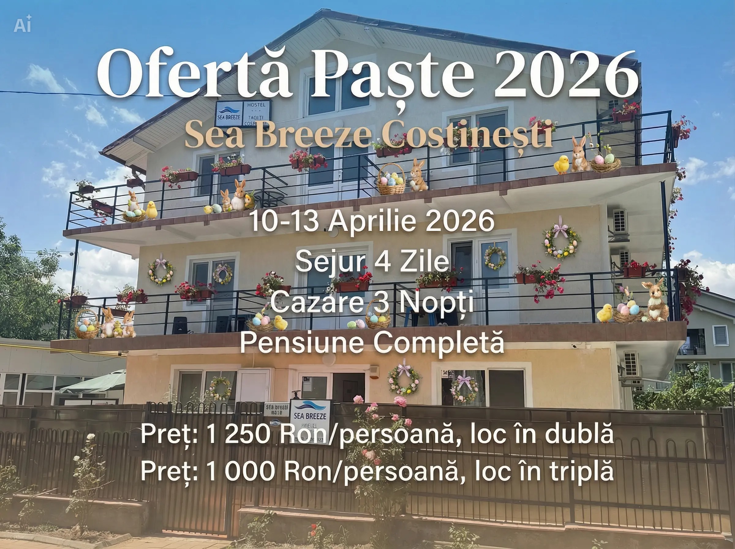 Ofertă Paște 2026 la Malul marii, Costinești - Constanta - imagine 2 - popic.ro