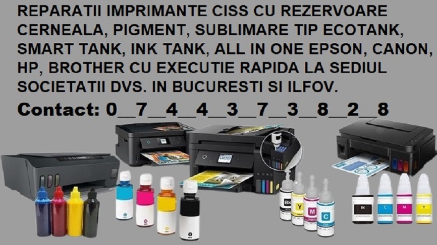 Reparatii urgente la imprimante cu rezervoare cerneala in Bucuresti, Sector 1 - Bucuresti - imagine 1 - popic.ro