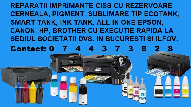 Rapid  Service imprimante cu rezervoare si livrare flacoane ink in Buc, Sector 1 - Bucuresti - imagine 1 - popic.ro
