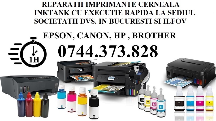 Reparatii imprimante ink ciss Epson Hp Brother Canon in Bucuresti, Sector 1 - Bucuresti - imagine 1 - popic.ro