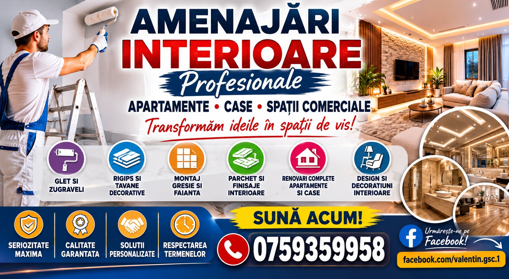 Amenajari interioare profesionale pentru  case, Suceava - Suceava - imagine 1 - popic.ro