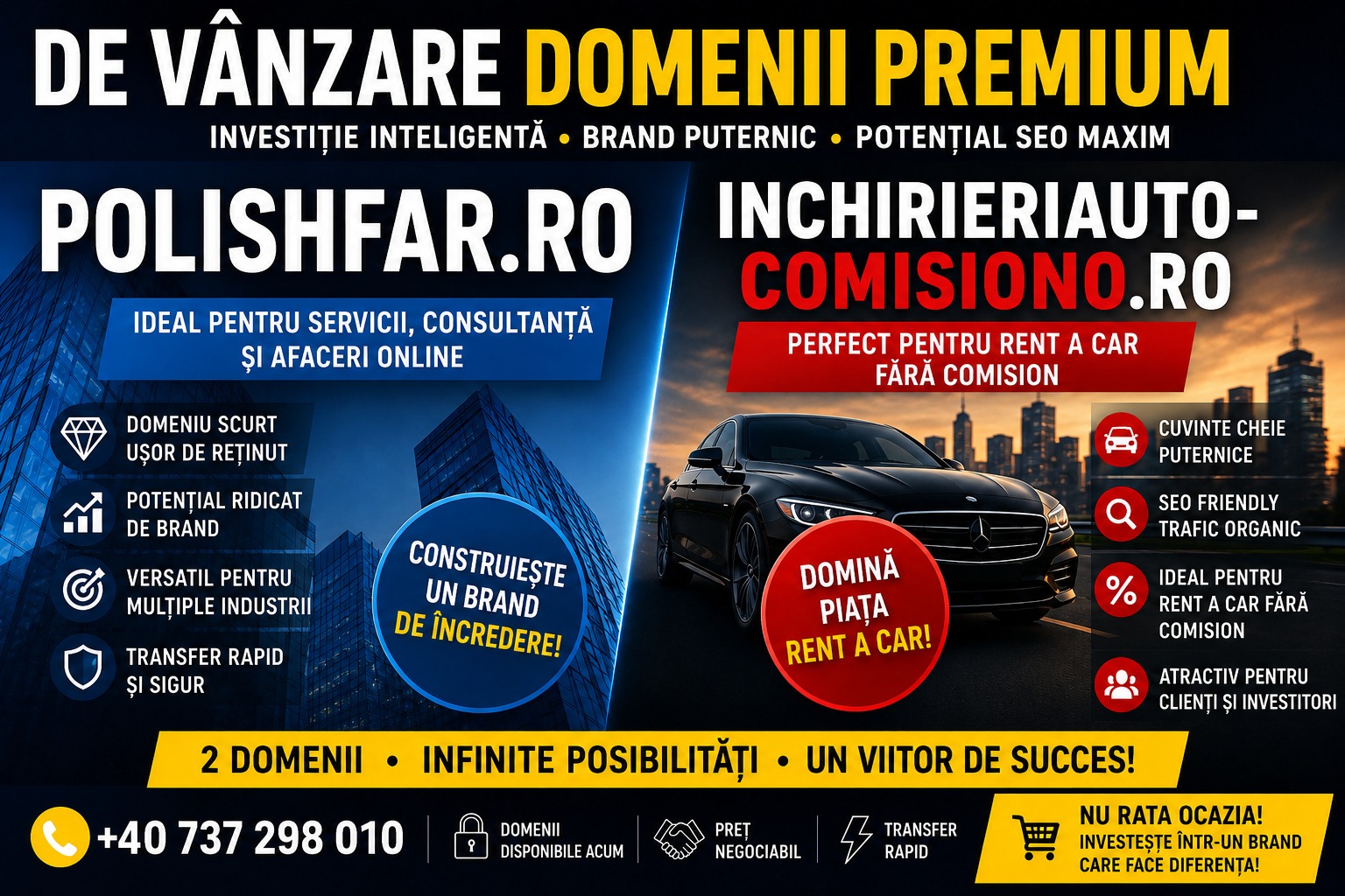 De vânzare domenii premium – polishfar.ro, Sector 1 - Bucuresti - imagine 1 - popic.ro