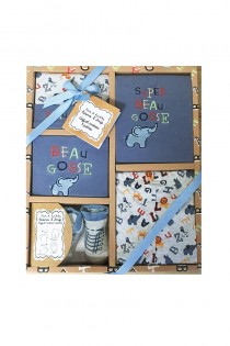 Set cadou bebe 5 piese 0-6 luni Elefant Tom Kids, Sector 6 - Bucuresti