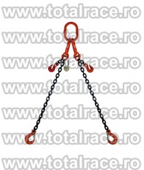 Sistem de ridicare din lant cu 2 brate cu carlige cu ochi si siguranta, Arad - Arad