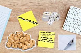 Rola etichete AWB autocolante, etichetare paleti, eticheta logistica, Sector 1 - Bucuresti