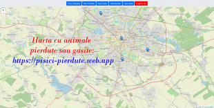 Harta nationala cu animalute pierdute si gasite, Sector 1 - Bucuresti