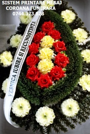 Masina de scris mesajul funerar pe panglici, Sector 3 - Bucuresti