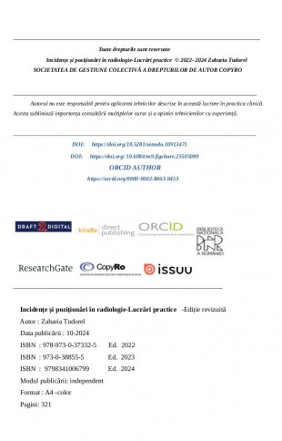 Carte pozitionari  radiologie, Sector 1 - Bucuresti