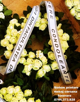 Aparat inscriptionare coroana funerara 0744.373.828, Sector 1 - Bucuresti