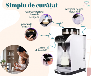 Espressor Lapte Praf pentru bebelusi cu Aplicatie Mobila BabyLulu, Panic - Salaj