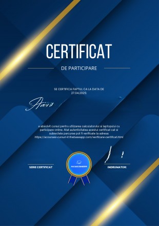 Cursuri pentru utilizarea calculatorului si laptopului - acourses, Sector 1 - Bucuresti