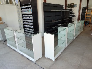 Tejghele sticla magazin , vitrine pal cu sticla, tonete, Buzău - Buzau