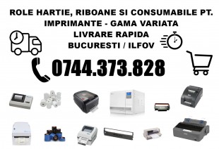 Role hârtie și riboane imprimante spitale – livrare urgentă, Sector 1 - Bucuresti