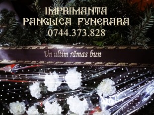 Aparat scris banda funerara, Buftea - Ilfov