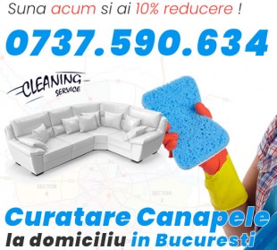 Curatare profesionala canapele la domiciliu, Sector 1 - Bucuresti